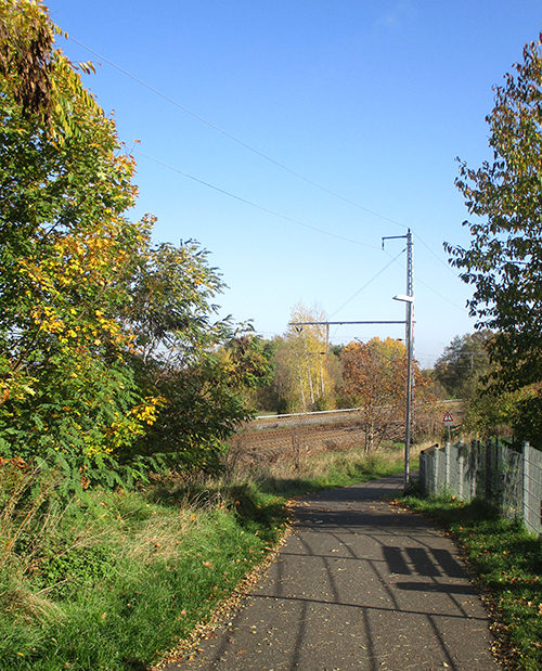 An der Bahntrasse Berlin-Stettin