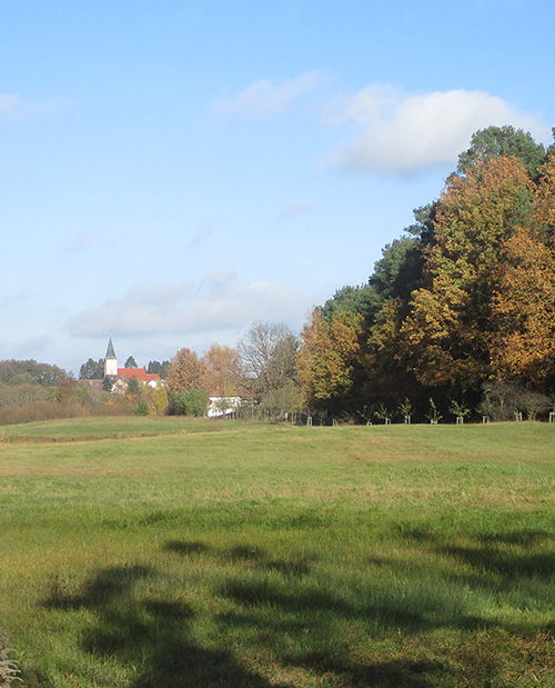 Die Silhouette von Biesenthal