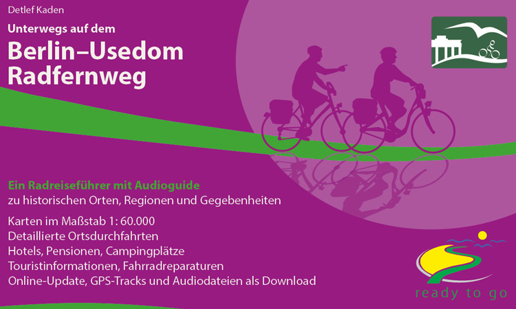 Cover zum Radreiseführer Unterwegs auf dem Berlin–Usedom Radfernweg