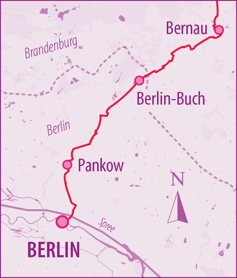 Berlin-Usedom Radfernweg Etappe 1 Berlin-Buch