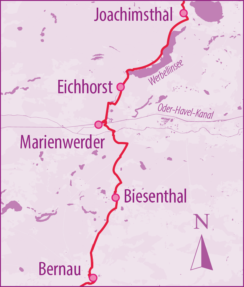 Berlin-Usedom Radfernweg Etappe 2 Buch-Joachimsthal